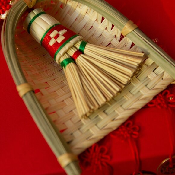 Handmade Handicrafts Pendant Small Broom with Dustpan, Room Decor |Housewarming - Picture 2 of 7